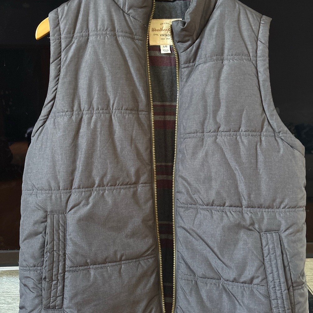 Weatherproof Men's Gray Puffer Vest - Picture 2 of 5